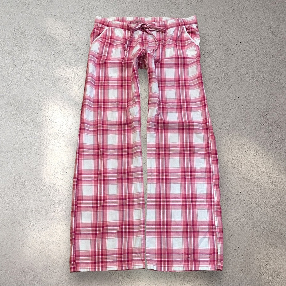 !! SOLD !! Old Navy Pink Low Rise Fit Plaid Pants - Picture 2 of 7